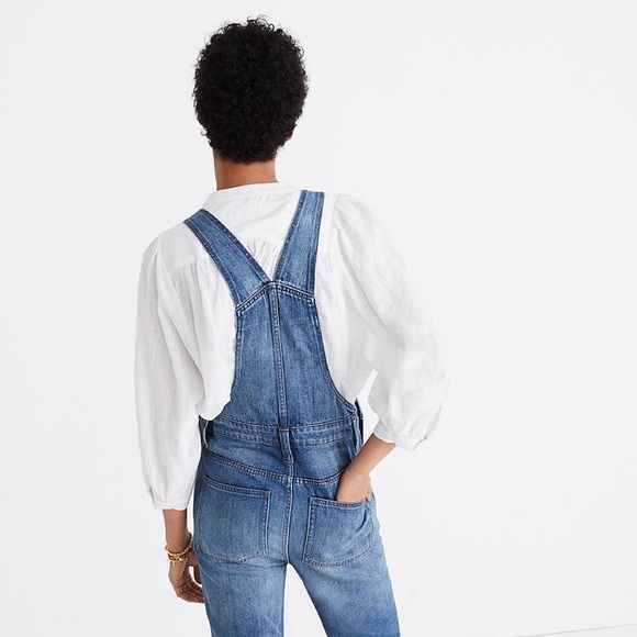 Madewell Straight-Leg Overalls in Bernard Wash - Picture 8 of 8